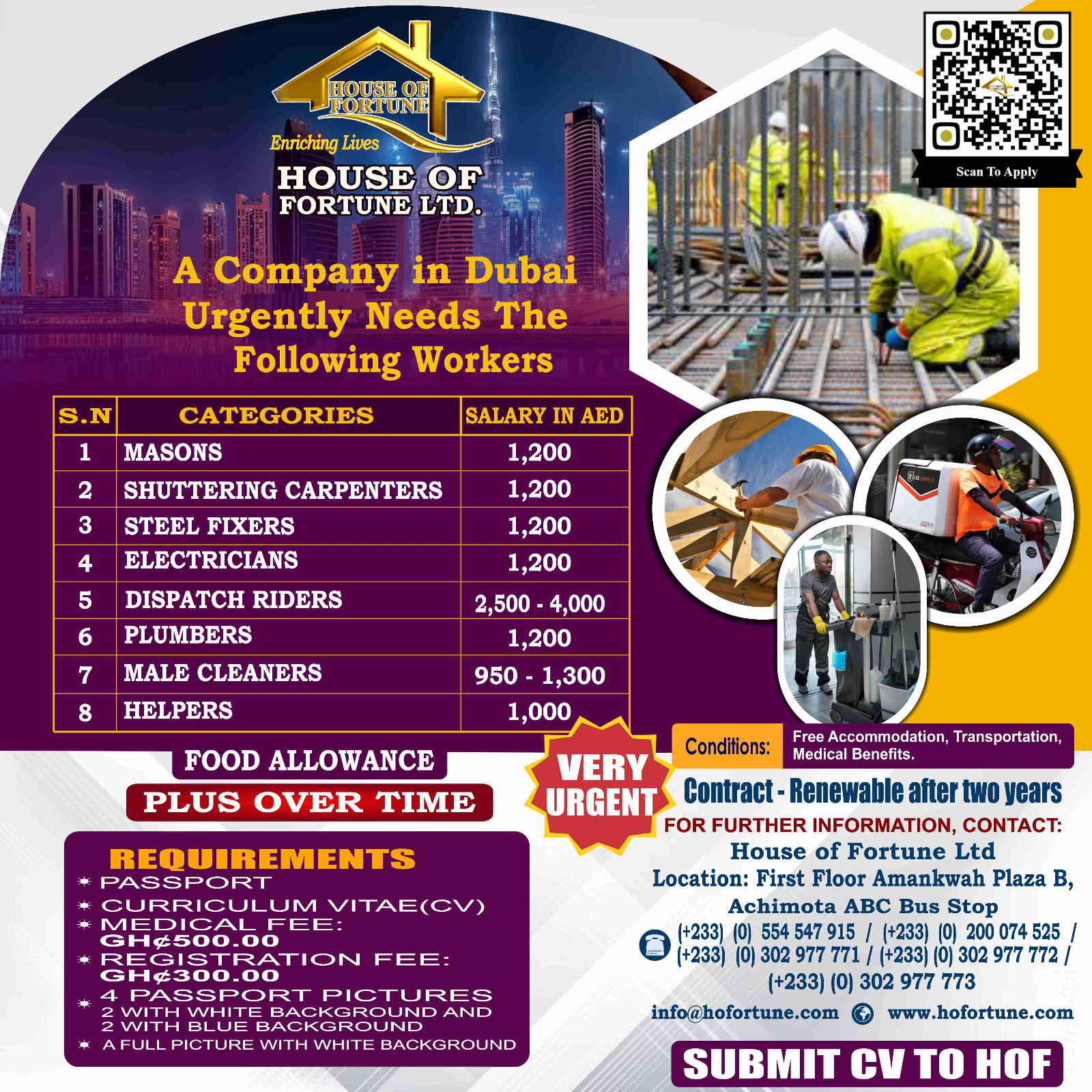 workers for companies in Dubai and Europe2